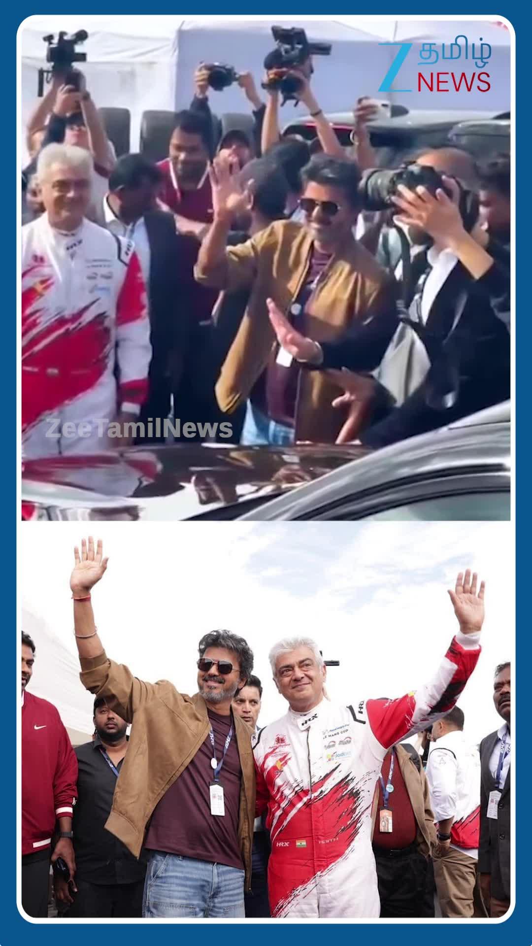 லண்டனில் கார் ரேஸூக்கு முன்பாக முதலமைச்சர் விஜய் கொடுத்த ரியாக்ஷன்