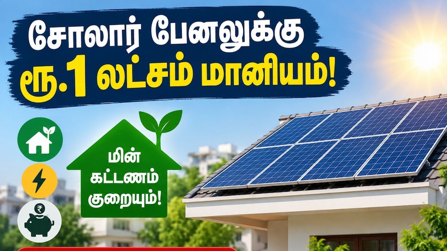 மின் கட்டண பிரச்சனைக்கு தீர்வு! ரூ.1 லட்சம் மானியம்: தமிழ்நாடு அரசின் குட் நியூஸ் Explained
