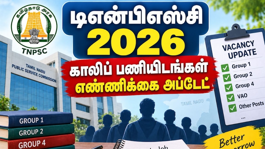 டிஎன்பிஎஸ்சி குரூப் 4 தேர்வு அப்டேட்! அதிக காலிப்பணியிடங்களுடன் வெளியாகும் அறிவிப்பு