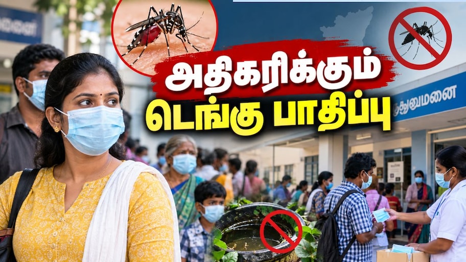 அதிகரிக்கும் டெங்கு காய்ச்சல்.. முகக்கவசம் அணிவது கட்டாயம்.. தமிழக அரசு அதிரடி
