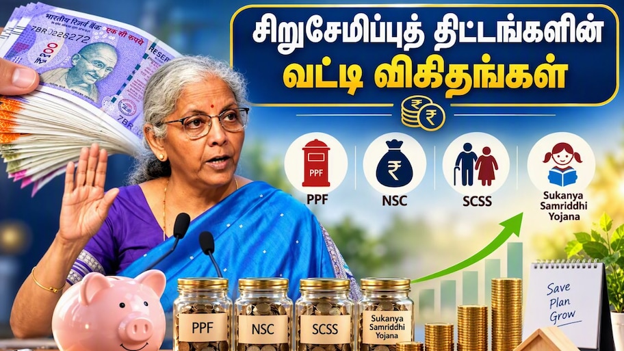 சிறுசேமிப்புத் திட்டங்கள்: 3ஆம் காலாண்டுக்கான வட்டி விகிதங்கள் அறிவிக்கப்பட்டன... மாற்றம் உண்டா?