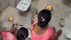 ச்சீ ஹோட்டல் பாத்ரூம்ல இப்படியா? சாப்பிட வந்தவங்களுக்கு ஷாக்..வைரலாகும் வீடியோ