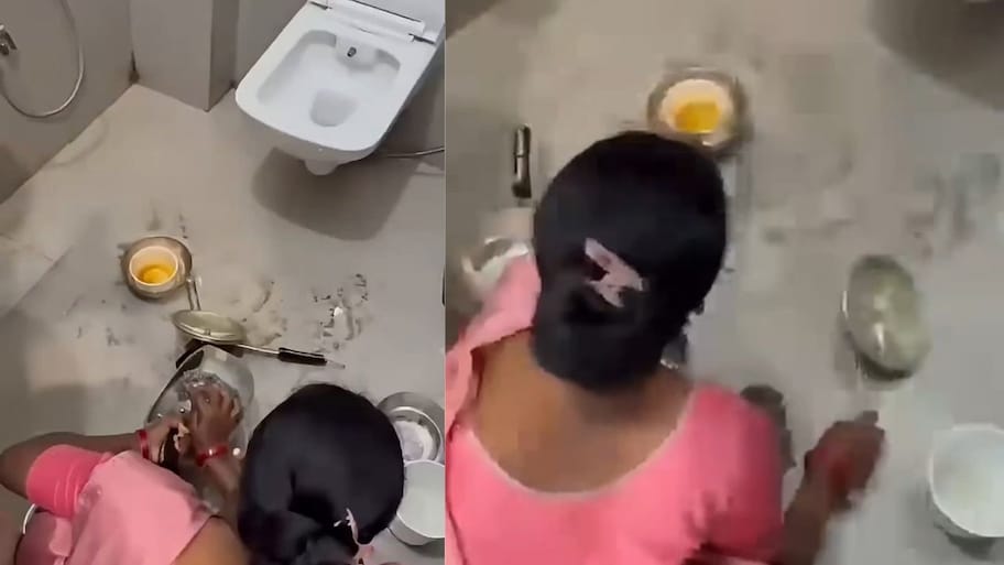 ச்சீ ஹோட்டல் பாத்ரூம்ல இப்படியா? சாப்பிட வந்தவங்களுக்கு ஷாக்..வைரலாகும் வீடியோ