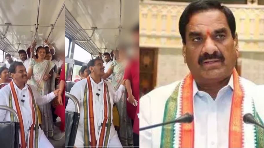 மாணவியிடம் அத்துமீறிய காங்கிரஸ் எம்எல்ஏ... பேருந்தில் நடந்தது என்ன? ஷாக் வீடியோ