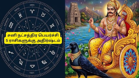 சனி நட்சத்திர பெயர்ச்சி: நாளை முதல் 5 ராசிகளின் தலைவிதியே மாறப்போகுது, உங்க ராசி என்ன?