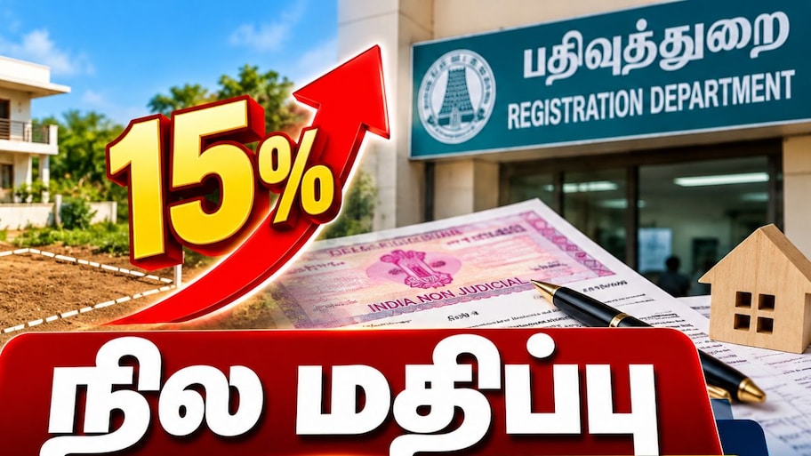 வீடு, மனை வாங்குவோருக்கு அதிர்ச்சி: தமிழகத்தில் நில வழிகாட்டி மதிப்பு 15% வரை உயர்கிறது!