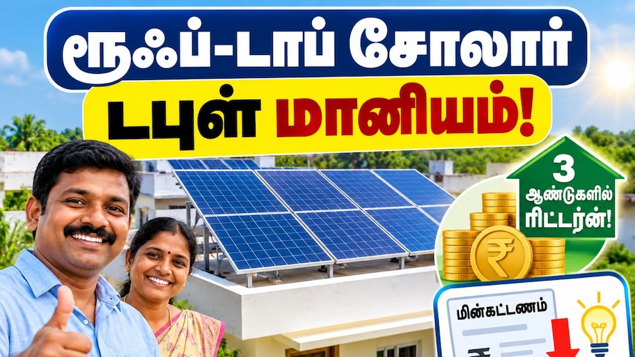 ரூஃப்-டாப் சோலார் டபுள் மானியம்: 3 ஆண்டுகளில் போட்ட பணம் ரிட்டர்ன் - தமிழக அரசின் சூப்பர் திட்டம்