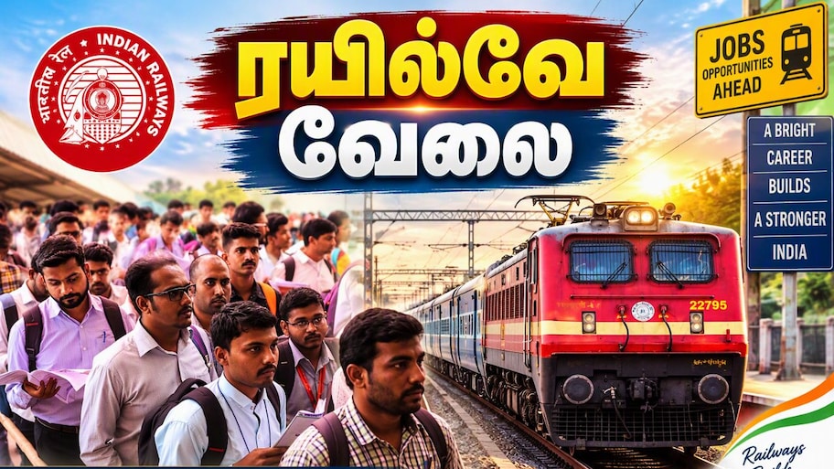 ரயில்வே வேலை ரெடியா இருக்கு: 3,548 காலியிடங்கள்... தேர்வு தேதி வந்தாச்சு