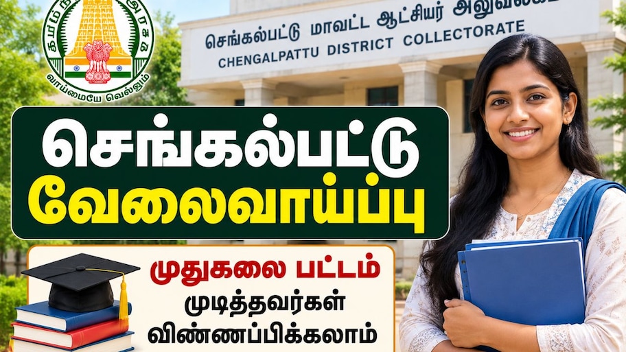 செங்கல்பட்டு வேலைவாய்ப்பு : முதுகலை பட்டம் முடித்தவர்கள் விண்ணப்பிக்கலாம்