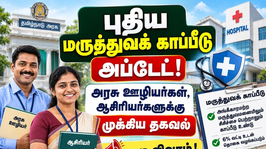 புதிய மருத்துவக் காப்பீடு அப்டேட் : அரசு ஊழியர்கள், ஆசிரியர்களுக்கு முக்கிய தகவல் - Explained