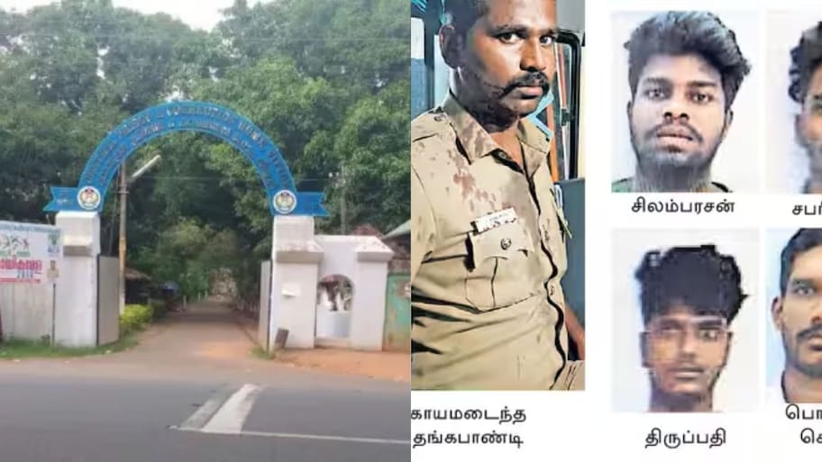 தேனியில் பரபரப்பு.. காவலர்களை தாக்கிவிட்டு 17 விசாரணைக் கைதிகள் தப்பியோட்டம்!