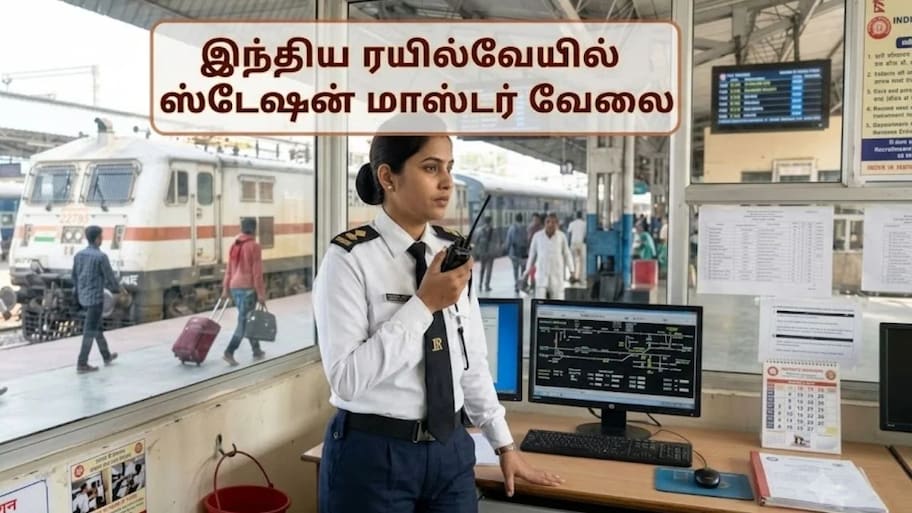 இந்திய ரயில்வேயில் ஸ்டேஷன் மாஸ்டர் வேலை: டிகிரி பொதும்.... எப்படி விண்ணப்பிப்பது?