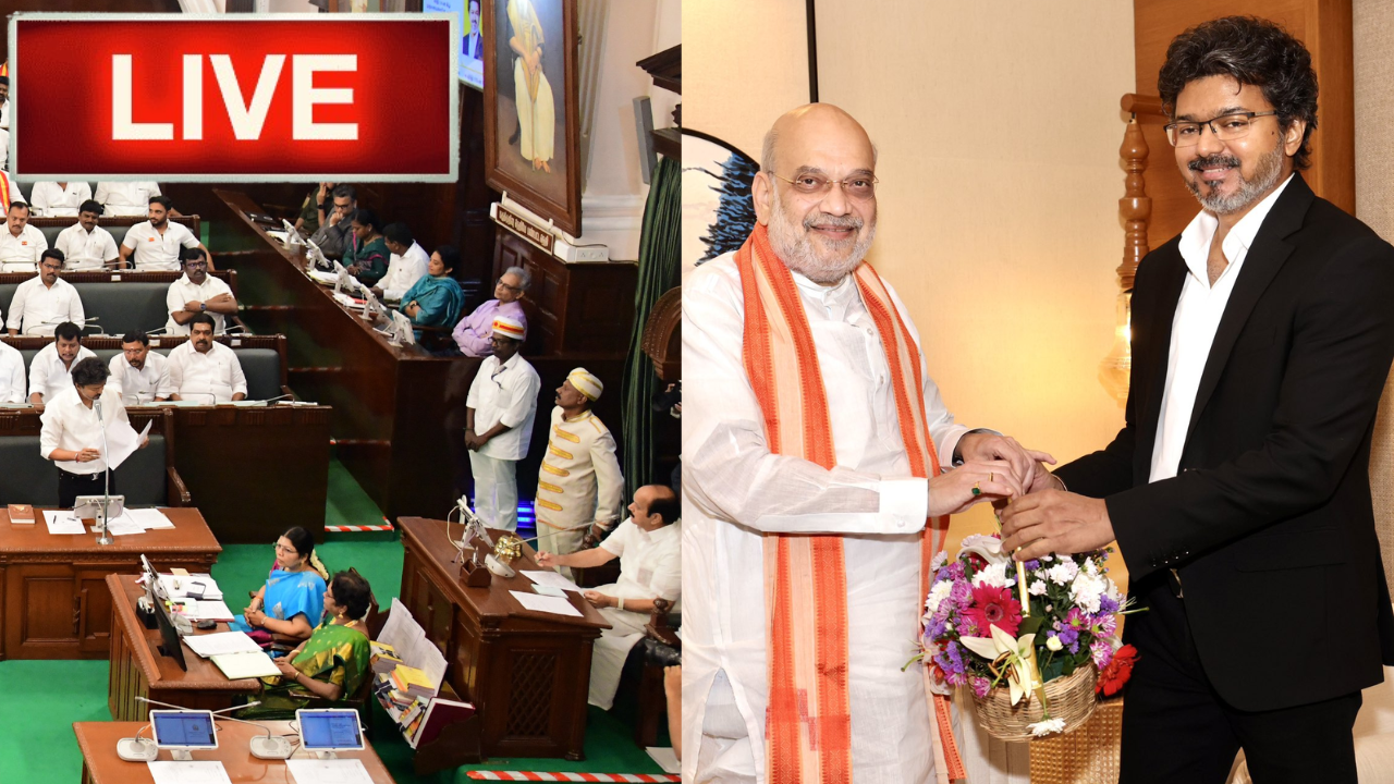 Tamil News LIVE : சட்டப்பேரவை Updates; தமிழ்நாட்டில் அமித்ஷா - தென்மாநில முதல்வர்கள் மாநாடு Tamil News LIVE : சட்டப்பேரவை Updates; தமிழ்நாட்டில் அமித்ஷா - தென்மாநில முதல்வர்கள் மாநாடு