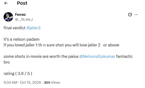 Jailer 2 X Review