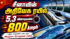 5.3 வினாடியில் 800 kmph வேகம்... அதிவேகத்தில் மிதக்கும் ரயில் - மிரட்டும் சீனா