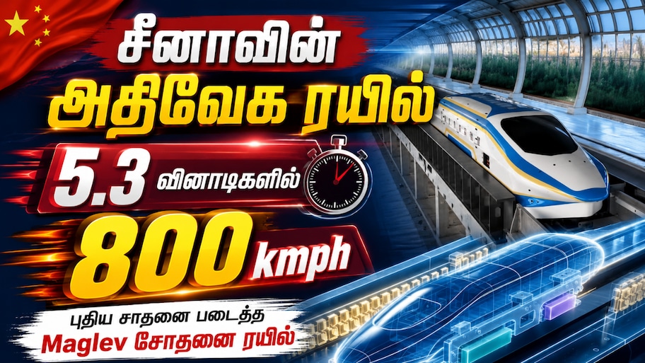 5.3 வினாடியில் 800 kmph வேகம்... அதிவேகத்தில் மிதக்கும் ரயில் - மிரட்டும் சீனா